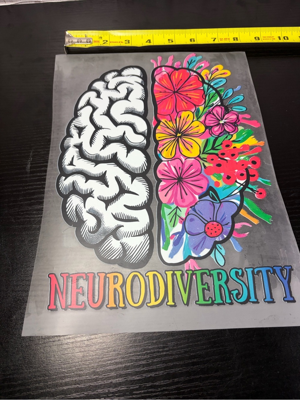 AUTISM Neurodiversity DTF TRANSFER SHEET (HOT PEEL)